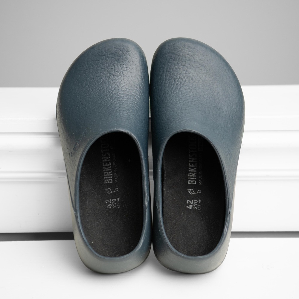 Birkenstock Clogs Super-Birki Navy Blue Polyurethane Minimalist Gorpcore Medical